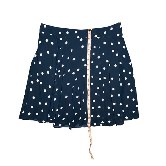 5/$25 Polka Dot Mini Skirt Short Pleated Classic Preppy Minimalist  Navy Blue XL - Picture 5 of 5